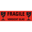 Hinweis-Etiketten VORSICHT GLAS 119x38mm orange/schwarz Zweckform 3050 (BTL=10 STÜCK) Produktbild Additional View 1 S