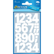 Zahlen-Etiketten 0-9 25mm weiß wetterfest selbstklebend Zweckform 3787 (BTL=48 STÜCK) Produktbild