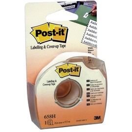 Korrekturband Post-it 25,4mm x 17,7m weiß im Spender 3M 658H (RLL=18 METER) Produktbild