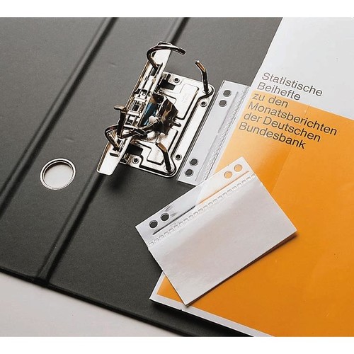Abheftstreifen Doppelheftfix 6x10cm transparent selbstklebend Veloflex 2006050 (PACK=10 STÜCK) Produktbild Additional View 1 L
