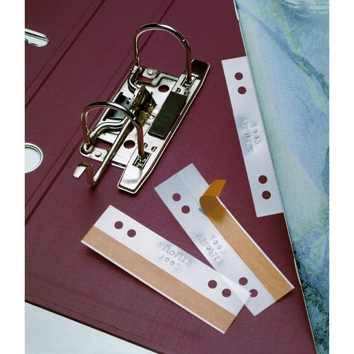 Abheftstreifen Heftfix 10,5cm transparent selbstklebend Veloflex 2002000 (PACK=50 STÜCK) Produktbild Additional View 1 L