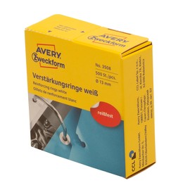 Lochverstärkungsringe im Spender weiß Zweckform 3508 (PACK=500 STÜCK) Produktbild