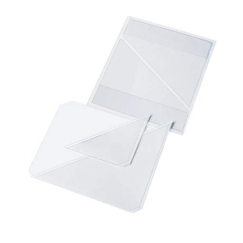 Dreiecktaschen Velocoll 100x100mm transparent selbstklebend Veloflex 2210000 (PACK=8 STÜCK) Produktbild Additional View 1 L