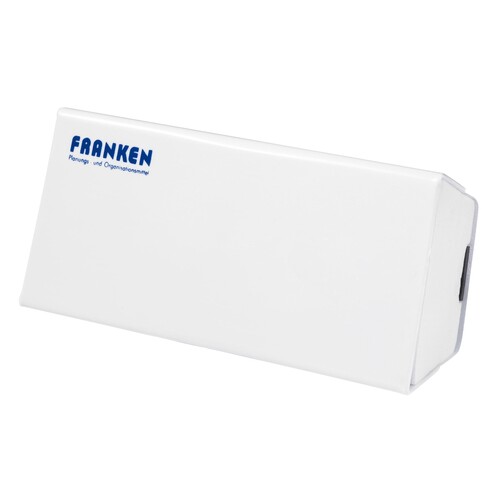 Tafelwischer mit Vlies 160x75x45mm weiß magnetisch Franken Z1921 Produktbild Front View L