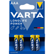 Batterien Longlife Power Micro AAA 1,5V 1200mAh Varta 4903 (PACK=4 STÜCK) Produktbild