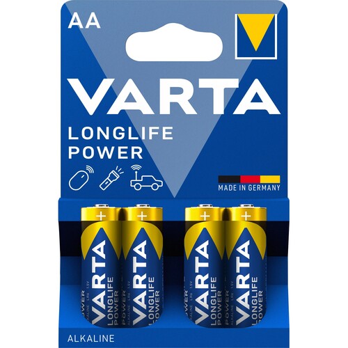 Batterien Longlife Power Mignon AA 1,5V 2600mAh Varta 4906 (PACK=4 STÜCK) Produktbild