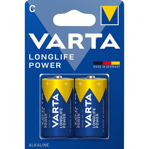 Batterien Longlife Power Baby C 1,5V 7800mAH Varta 4914 (PACK=2 STÜCK) Produktbild Front View L