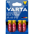 Batterien Longlife Max Power Mignon AA 1,5V 2900mAh Varta 4706 (PACK=4 STÜCK) Produktbild