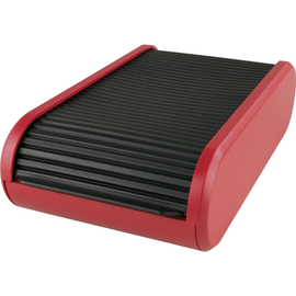 Visitenkartenbox Linear 136x240x67mm schwarz/rot Kunststoff Helit H6218092 Produktbild