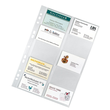 Visitenkartenhüllen A4 für 200Karten glasklar PP Veloflex 5341000 (PACK=10 STÜCK) Produktbild