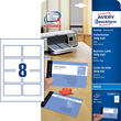 Visitenkarten Inkjet 85x54mm auf A4 Bögen 260g weiß matt beidseitig bedruck- bar glatte Kanten Zweckform C32015-25 (PACK=200 STÜCK) Produktbild
