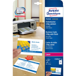 Visitenkarten Laser+Kopier 85x54mm auf A4 Bögen 220g weiß beidseitig bedruckbar glatte Kanten Zweckform C32016-10 (PACK=100 STÜCK) Produktbild Additional View 1 S