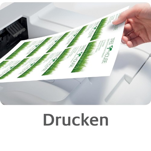Visitenkarten Laser+Kopier 85x54mm auf A4 Bögen 220g weiß beidseitig bedruckbar glatte Kanten Zweckform C32016-10 (PACK=100 STÜCK) Produktbild Additional View 6 L