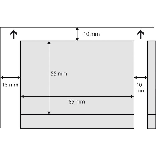 Visitenkarten Inkjet+Laser+Kopier 85x55mm 185g weiß Microperforation Sigel DP830 (PACK=150 STÜCK) Produktbild Additional View 5 L
