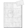 Visitenkarten Inkjet+Laser+Kopier 85x55mm 225g marmor grau glatte Kanten Sigel DP742 (PACK=100 STÜCK) Produktbild Additional View 2 S