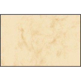 Visitenkarten Inkjet+Laser+Kopier 85x55mm 225g marmor beige glatte Kanten Sigel DP744 (PACK=100 STÜCK) Produktbild