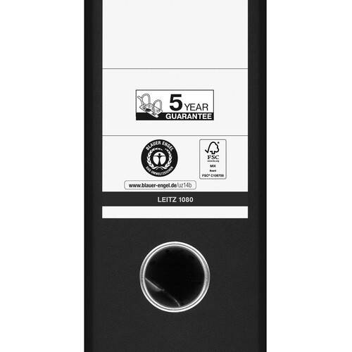 Ordner 1080 A4 80mm blau Pappe Leitz 1080-50-35 Produktbild Additional View 5 L