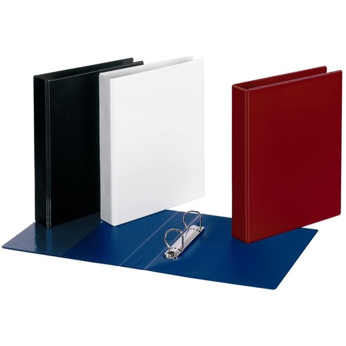 Ringbuch Comfort mit Sichttasche A4 Überbreite 2Ringe Ringe-Ø25mm dunkelblau PVC-Folie Veloflex 1149050 Produktbild Additional View 1 L