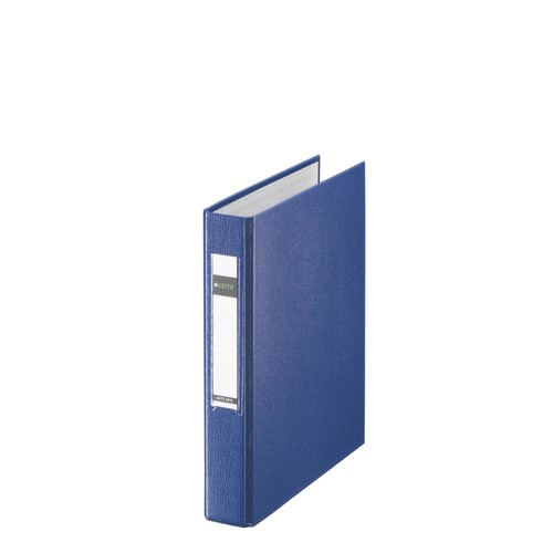 Ringbuch Standard A5 2Ringe Ringe-Ø25mm bis 250Blatt blau PP-Folie Leitz 4213-00-35 Produktbild Front View L