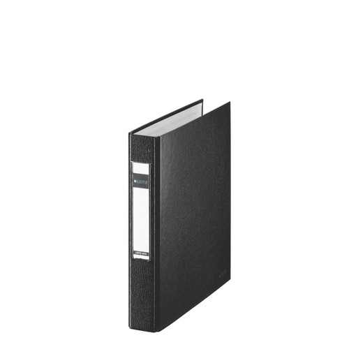 Ringbuch Standard A5 2Ringe Ringe-Ø25mm bis 250Blatt schwarz PP-Folie Leitz 4213-00-95 Produktbild Front View L