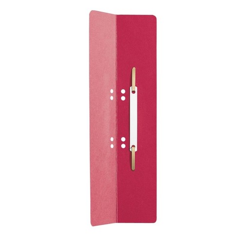 Einhänge-Heftrücken ohne Heftfalz mit Kunststoff-Deckschiene 60x305mm rot Karton Leitz 3720-00-25 (PACK=25 STÜCK) Produktbild Front View L