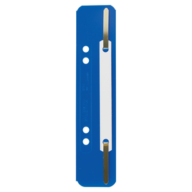 Einhänge-Heftstreifen kurz mit Kunststoff-Deckschiene 35x158mm blau PP Leitz 3710-00-35 (PACK=25 STÜCK) Produktbild