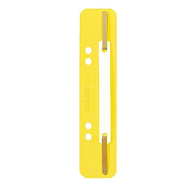 Einhänge-Heftstreifen kurz mit Kunststoff-Deckschiene 35x158mm gelb PP Leitz 3710-00-15 (PACK=25 STÜCK) Produktbild