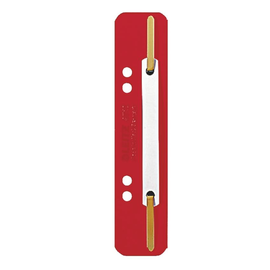 Einhänge-Heftstreifen kurz mit Kunststoff-Deckschiene 35x158mm rot PP Leitz 3710-00-25 (PACK=25 STÜCK) Produktbild