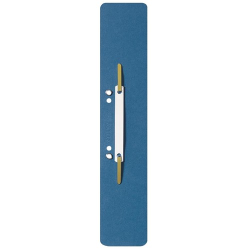 Einhänge-Heftstreifen lang mit Kunststoff-Deckschiene 60x305mm blau Karton Leitz 3700-00-35 (PACK=25 STÜCK) Produktbild Front View L