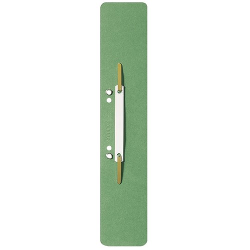 Einhänge-Heftstreifen lang mit Kunststoff-Deckschiene 60x305mm grün Karton Leitz 3700-00-55 (PACK=25 STÜCK) Produktbild Front View L