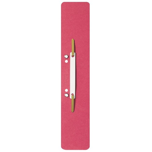 Einhänge-Heftstreifen lang mit Kunststoff-Deckschiene 60x305mm rot Karton Leitz 3700-00-25 (PACK=25 STÜCK) Produktbild Front View L