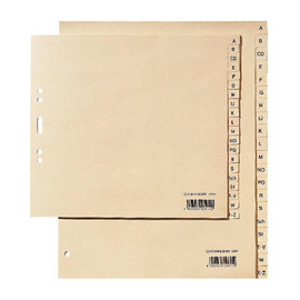 Register A-Z A4 überbreit 240x297mm chamois Papier Soennecken 01924 Produktbild