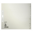 Register A-Z A4 halbe Höhe überbreit 240x210mm grau Papier Leitz 1200-00-85 Produktbild