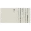 Registerserie A4 halbe Höhe überbreit A-Z 240x200mm für 6 Ordner grau Papier Leitz 1306-00-85 Produktbild