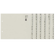 Registerserie A4 halbe Höhe überbreit A-Z 240x200mm für 24 Ordner grau Papier Leitz 1324-00-85 Produktbild