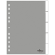 Register Blanko A4 mit Taben 230x297mm 5-teilig grau Plastik Durable 6440-10 Produktbild
