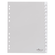 Register Blanko A4 mit Taben 230x297mm 15-teilig grau Plastik Durable 6442-10 Produktbild