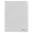 Register Blanko A4 mit Taben 230x297mm 10-teilig grau Plastik Durable 6441-10 Produktbild