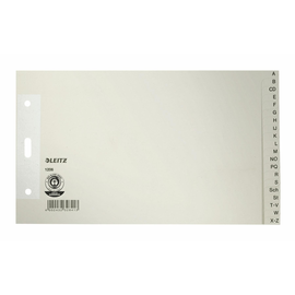 Register A-Z A5 quer überbreit 240x140mm grau Papier Leitz 1206-00-85 Produktbild