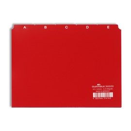 Leitregister A-Z 25-teilig A5quer rot PP Durable 3650-03 Produktbild