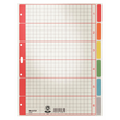 Register Blanko A4 225x300mm 6-teilig farbig bedruckt Karton Leitz 4350-00-85 Produktbild