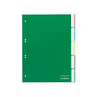 Register Blanko A4 mit Taben 230x297mm 5-teilig grün Plastik Durable 6220-05 Produktbild