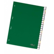 Register Blanko A4 mit Taben 230x297mm 20-teilig grün Plastik Durable 6223-05 Produktbild