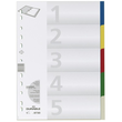 Register Blanko A4 220x297mm 5-teilig mehrfarbig Plastik Durable 6730-27 Produktbild
