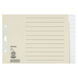 Register Blanko A5 quer überbreit 240x160mm 12-teilig grau Papier Leitz 1226-00-85 Produktbild