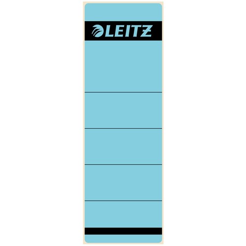 Rückenschilder für Handbeschriftung 61,5x191mm kurz breit blau selbstklebend Leitz 1642-00-35 (BTL=10 STÜCK) Produktbild Front View L