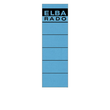 Rückenschilder für Handbeschriftung 59x190mm kurz breit blau selbstklebend Elba 100420952 (BTL=10 STÜCK) Produktbild
