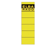 Rückenschilder für Handbeschriftung 59x190mm kurz breit gelb selbstklebend Elba 100420949 (BTL=10 STÜCK) Produktbild