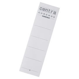 Rückenschilder für Handbeschriftung 54x90mm kurz breit weiß zum Stecken Centra 290105 (BTL=10 STÜCK) Produktbild