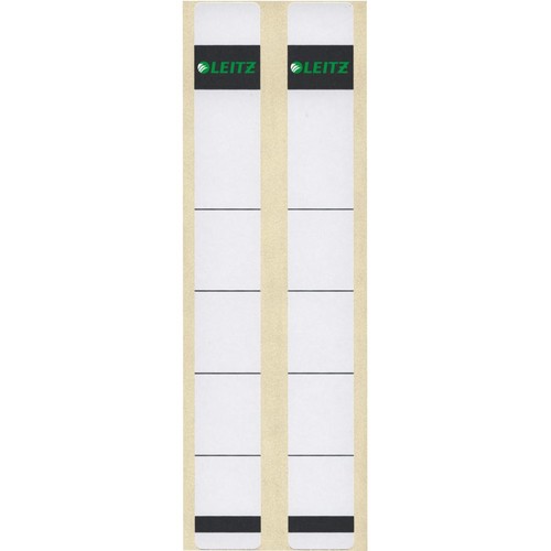 Rückenschilder für Handbeschriftung 23x192mm kurz extra schmal grau selbstklebend Leitz 1646-00-85 (BTL=10 STÜCK) Produktbild Front View L